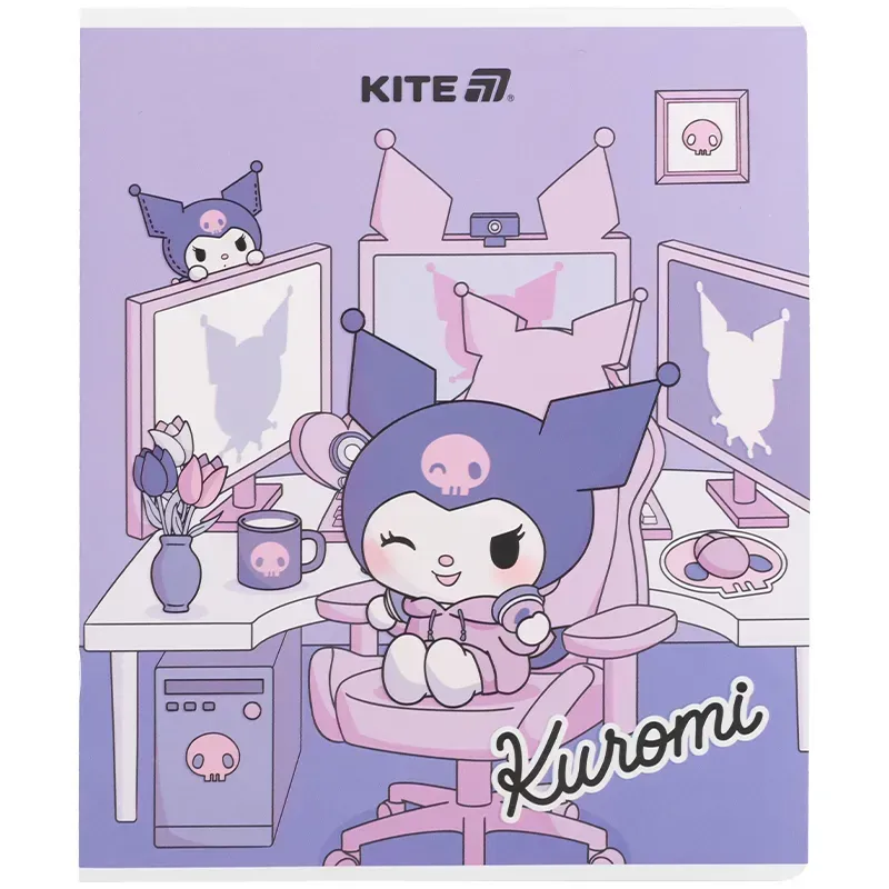 Зошит шкільний Kite Kuromi 24 аркуші, клітинка HK25-238. Фото 15