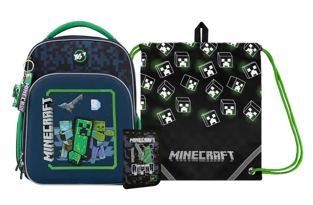 Набір колекційний YES S-78 Minecraft Alpha (рюкзак, сумка для взуття,пенал) 550133