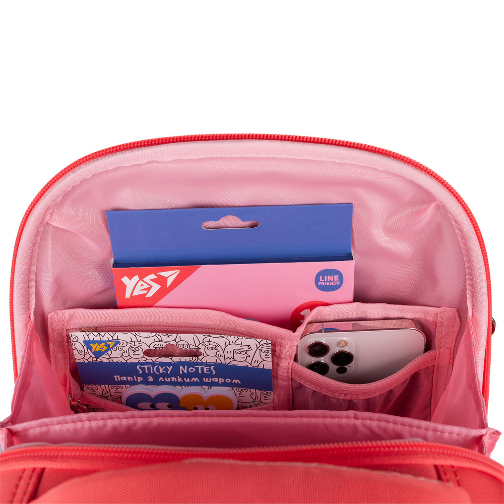 Рюкзак шкільний каркасний Yes H-100 Line Friends Pretty Cony 559849. Фото 10
