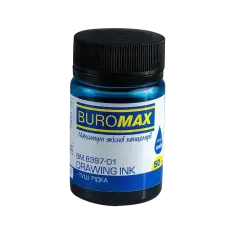 Туш рідка для креслення Buromax 50 мл синя BM.8397-01