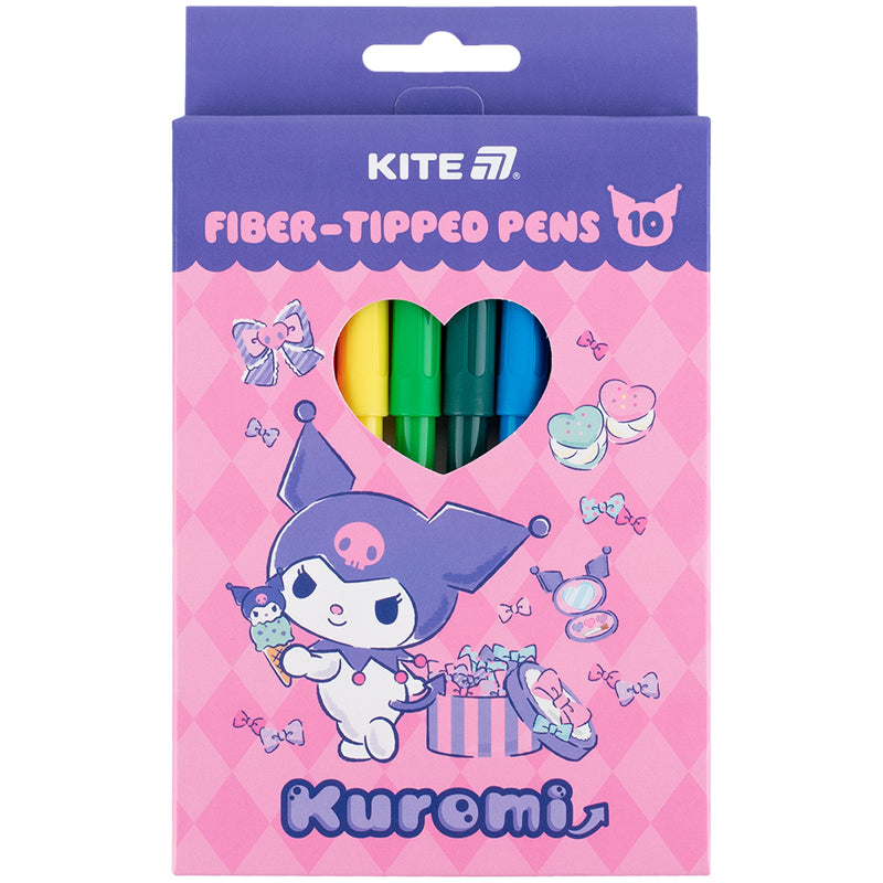 Фломастери Kite Kuromi 10 кольорів HK25-455