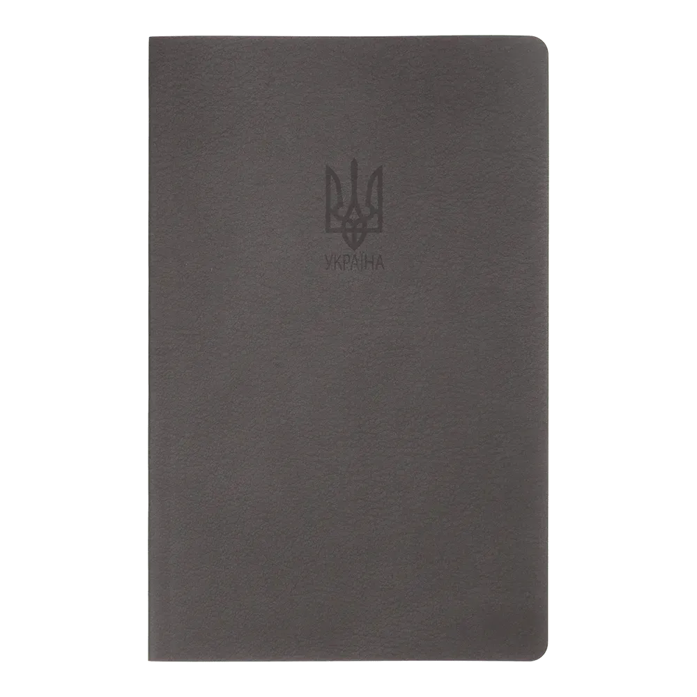 Записна книга Buromax Military А5 64 аркуши в клітинку обкладинка з синтетичного каменя графіт BM.295190-50