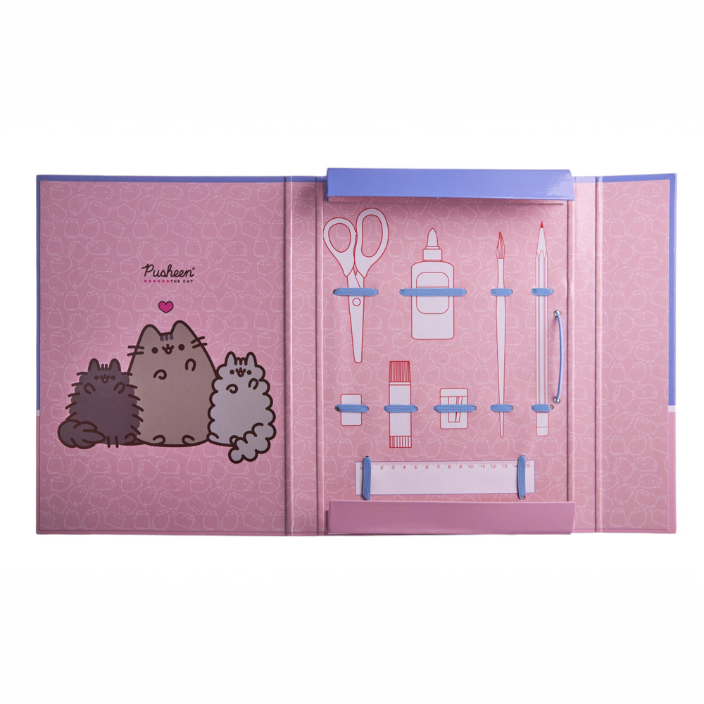 Папка для праці Yes картонна А4 Pusheen 500249. Фото 2
