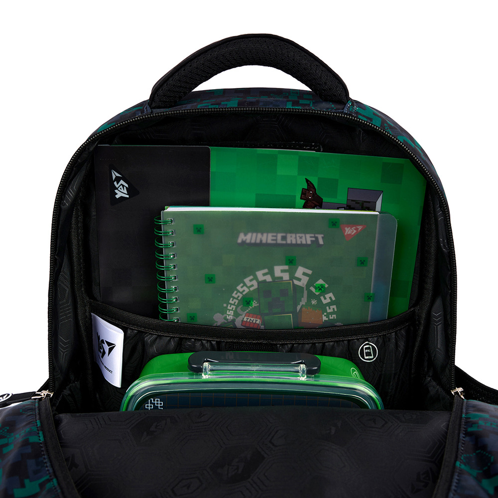 Рюкзак шкільний напівкаркасний Yes S-108 Minecraft Watch Out 559831. Фото 13