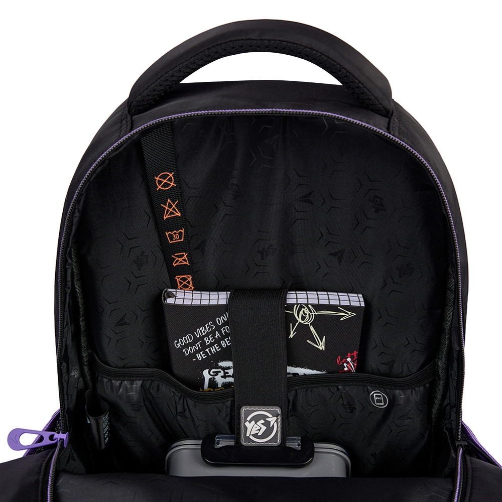 Рюкзак шкільний Yes TS-48 Purple Hearts 559923. Фото 14