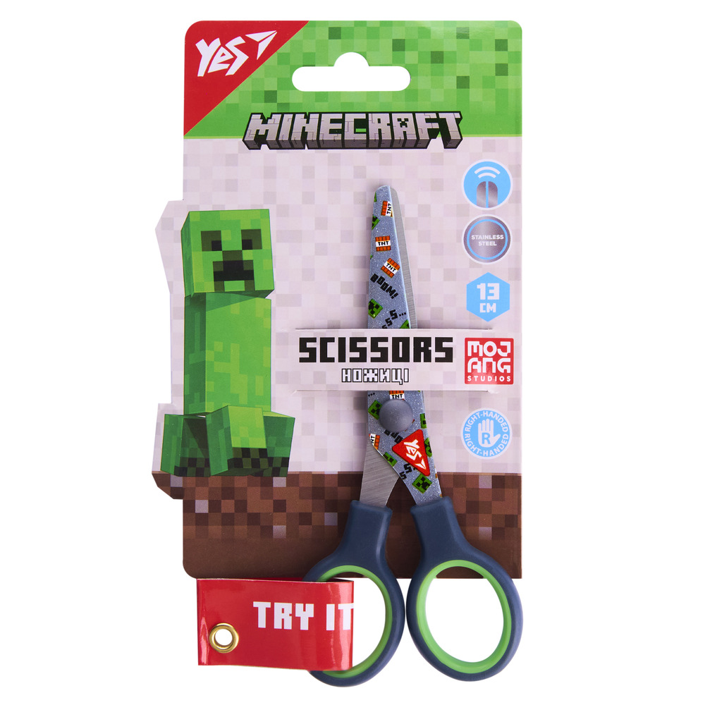 Ножиці Yes Minecraft 13 см з принтом на лезі 480470