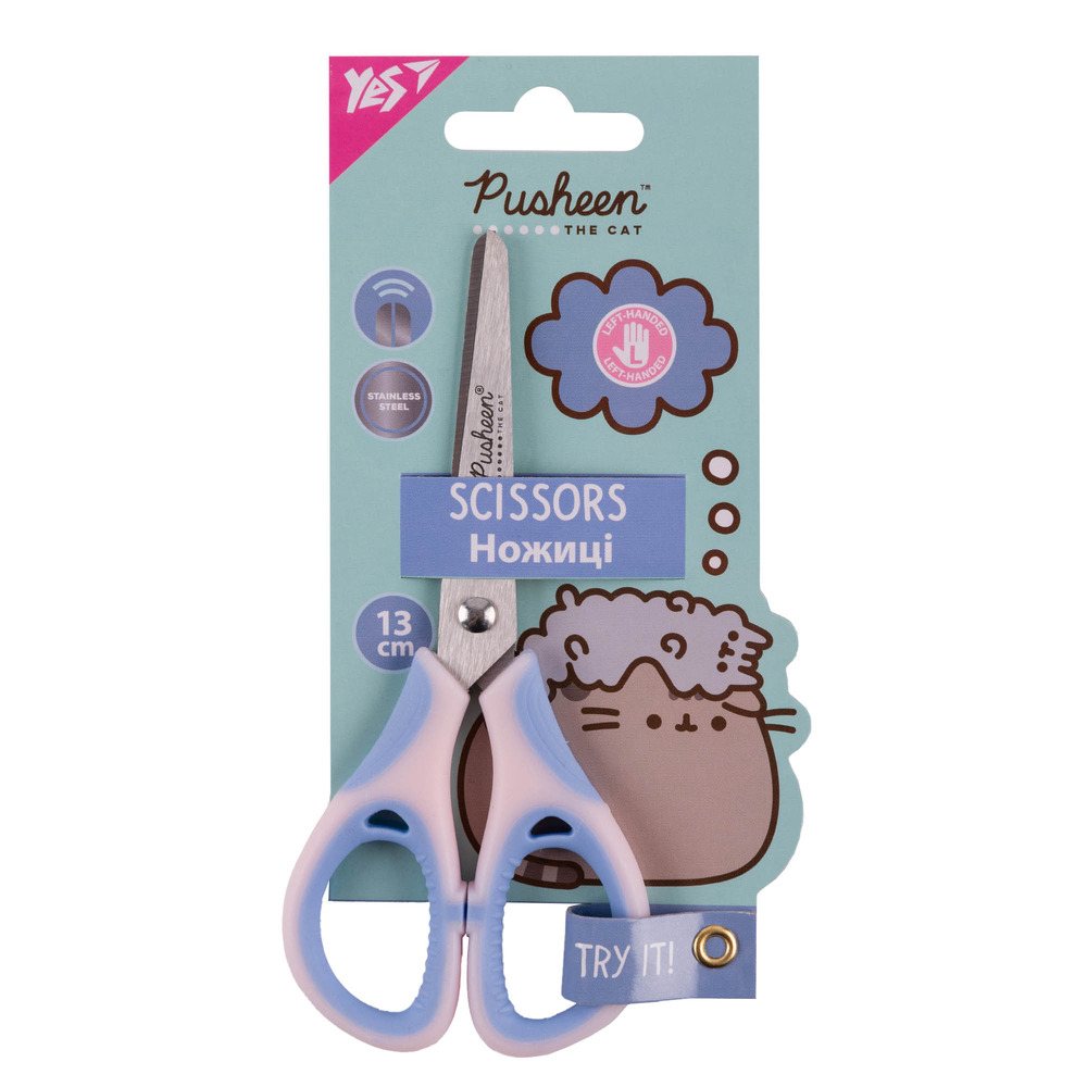 Ножиці Yes для шульги Pusheen 13 см 480467