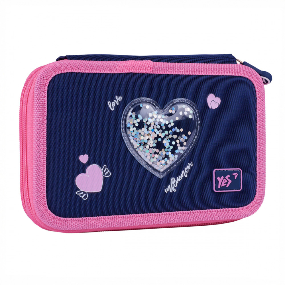 Пенал твердий подвійний Yes HP-01 Bright Hearts 533640