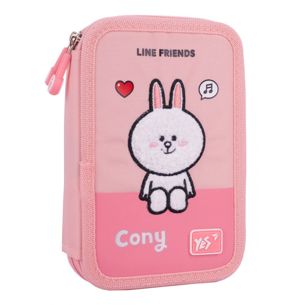 Пенал твердий подвійний Yes HP-01 Line Friends Pretty Choco and Cony 533638