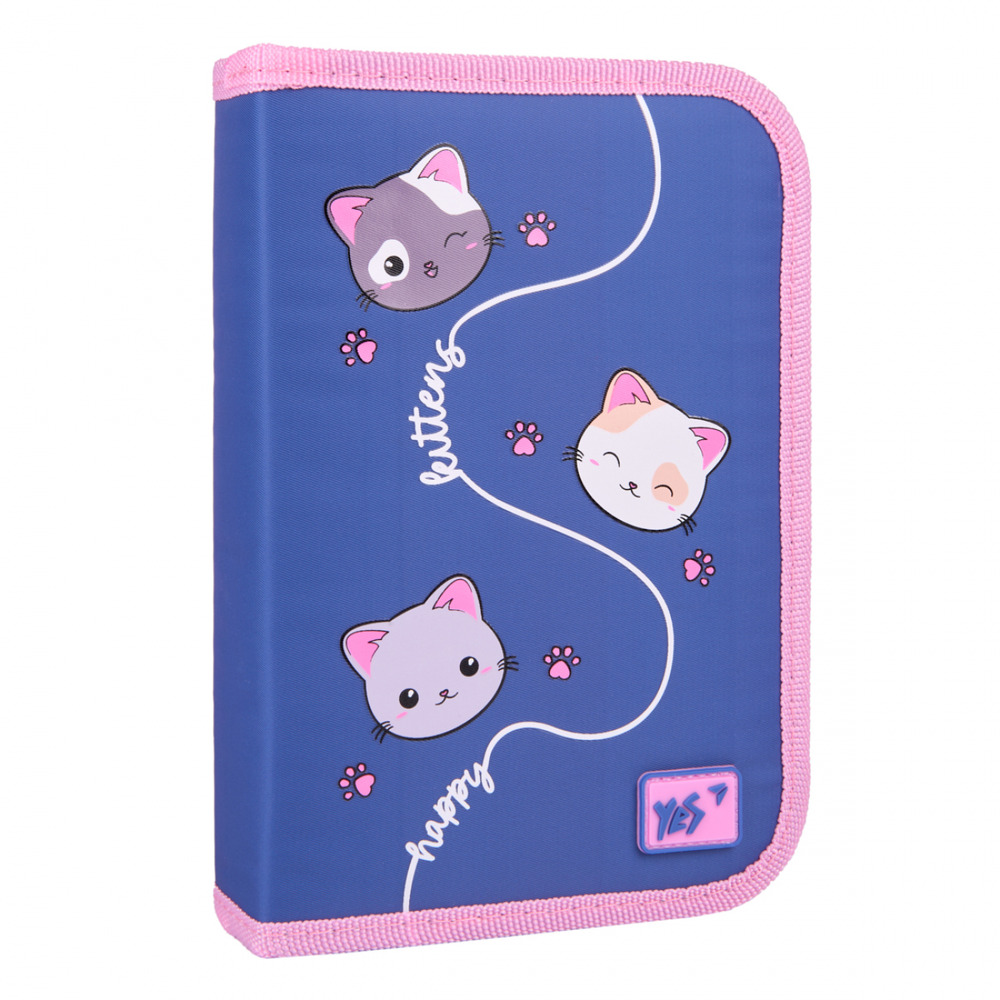 Пенал твердий одинарний з двома клапанами Yes HP-04 Meow-Meow 533623