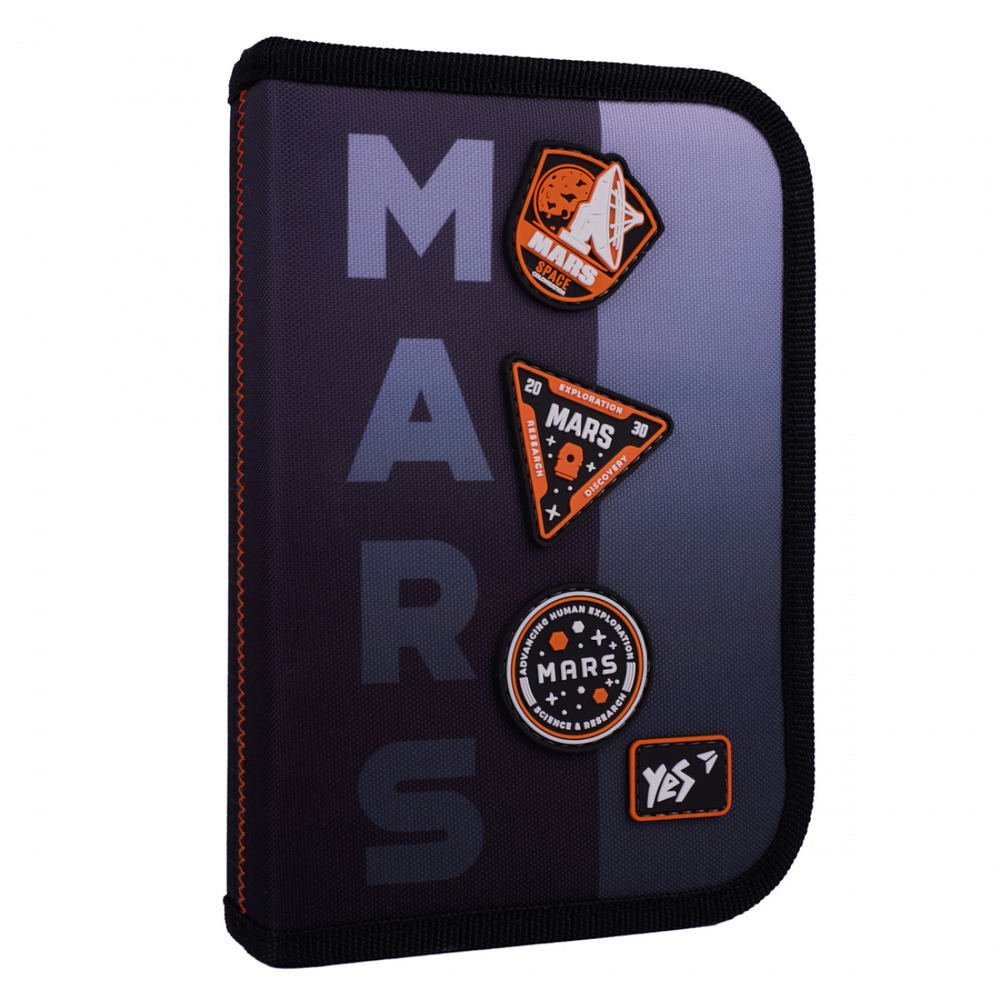 Пенал твердий одинарний з двома клапанами Yes HP-04 Mars 533632