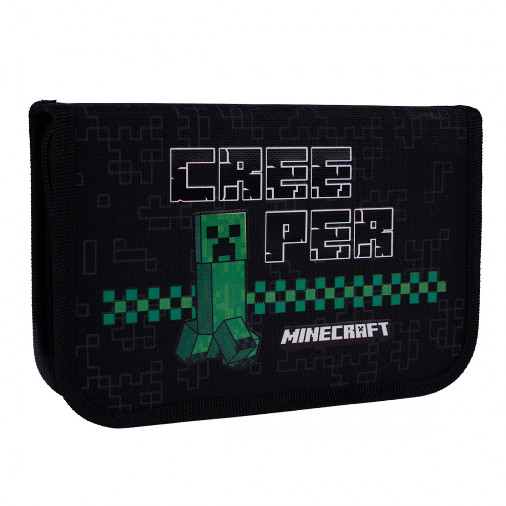 Пенал твердий одинарний з двома клапанами Yes HP-04 Minecraft Time 533631