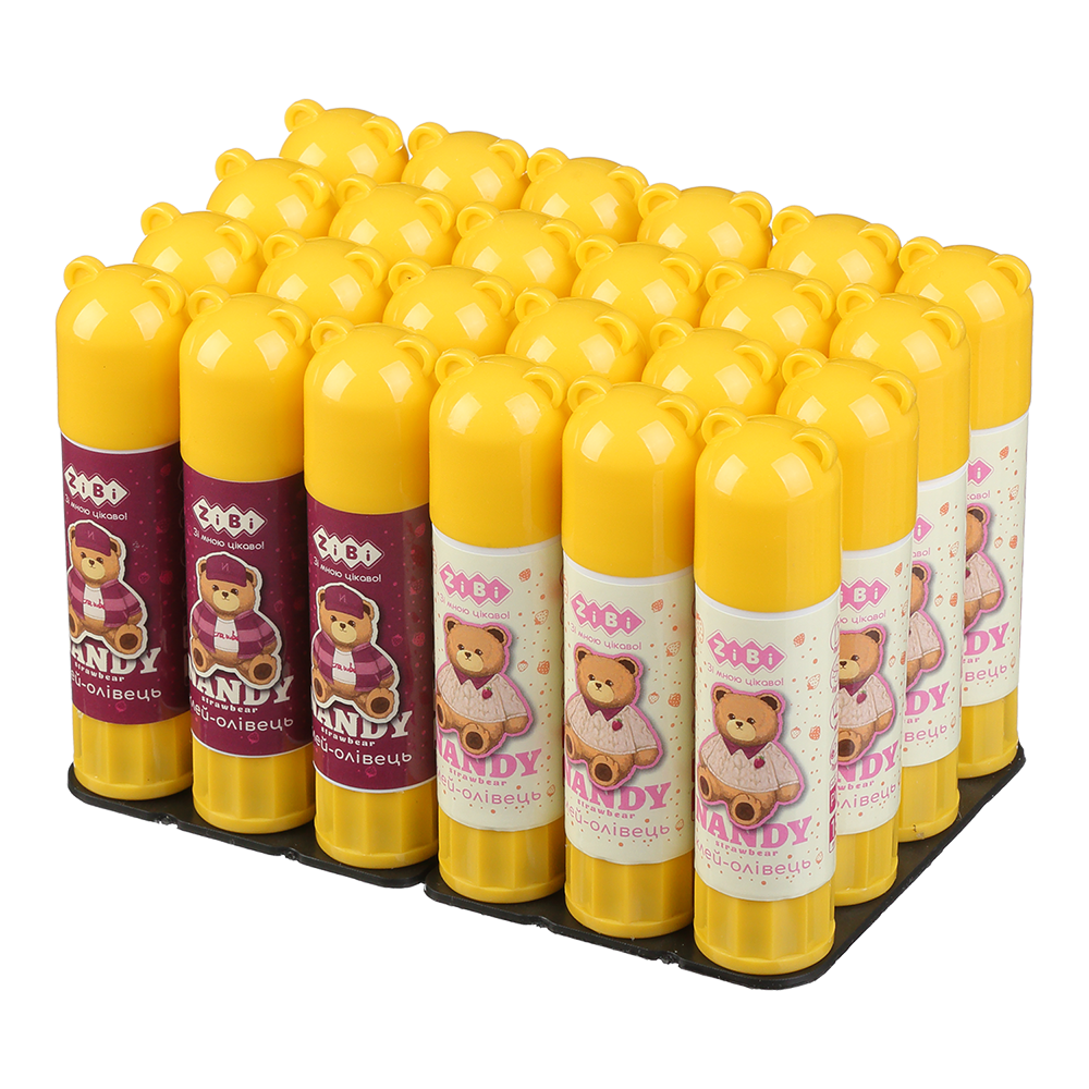 Клей-олiвець ZiBi Bear Toy 15г PVP ZB.6304 (24 шт). Фото 3