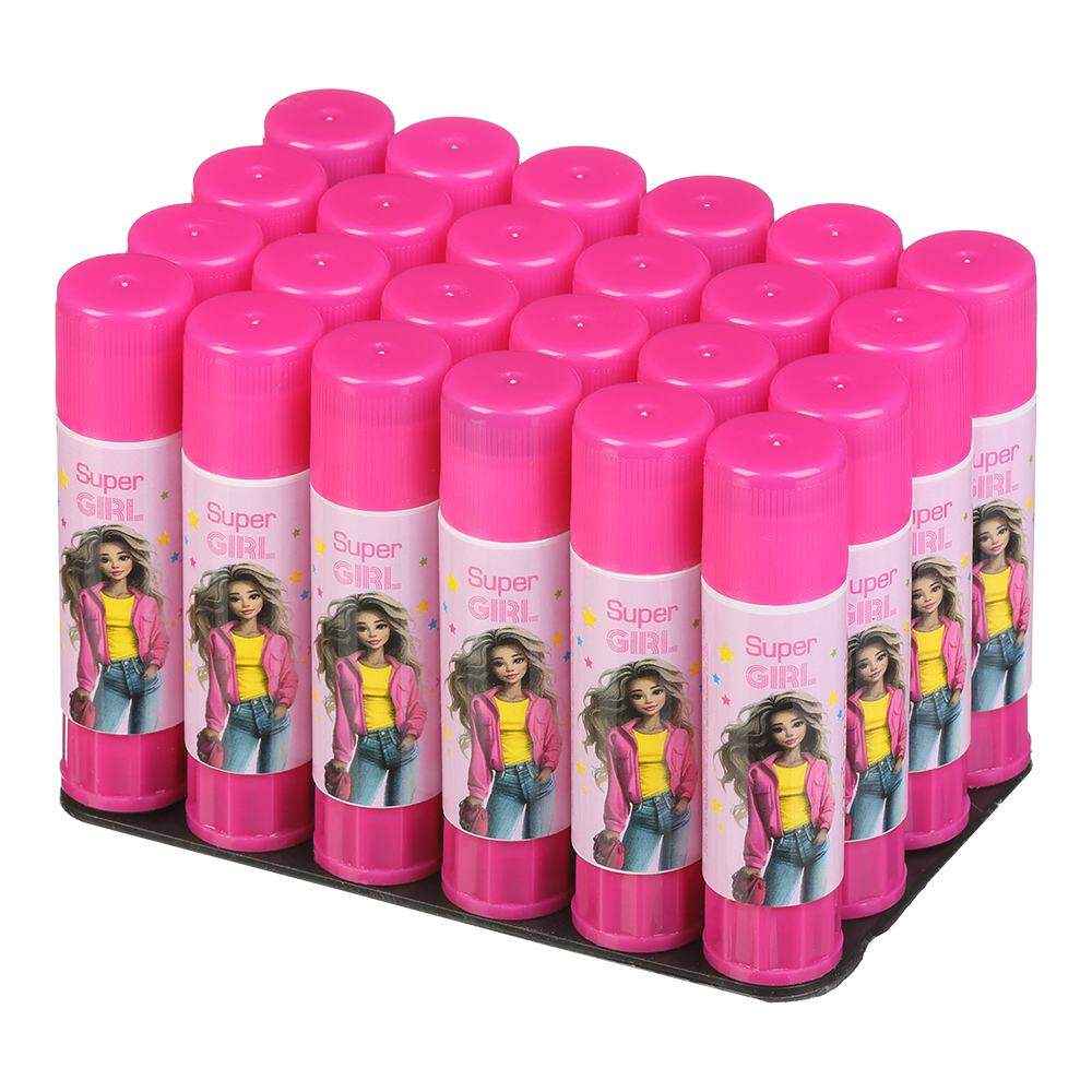 Клей-олiвець ZiBi Super Girl 9г PVP ZB.6303 (24 шт). Фото 3