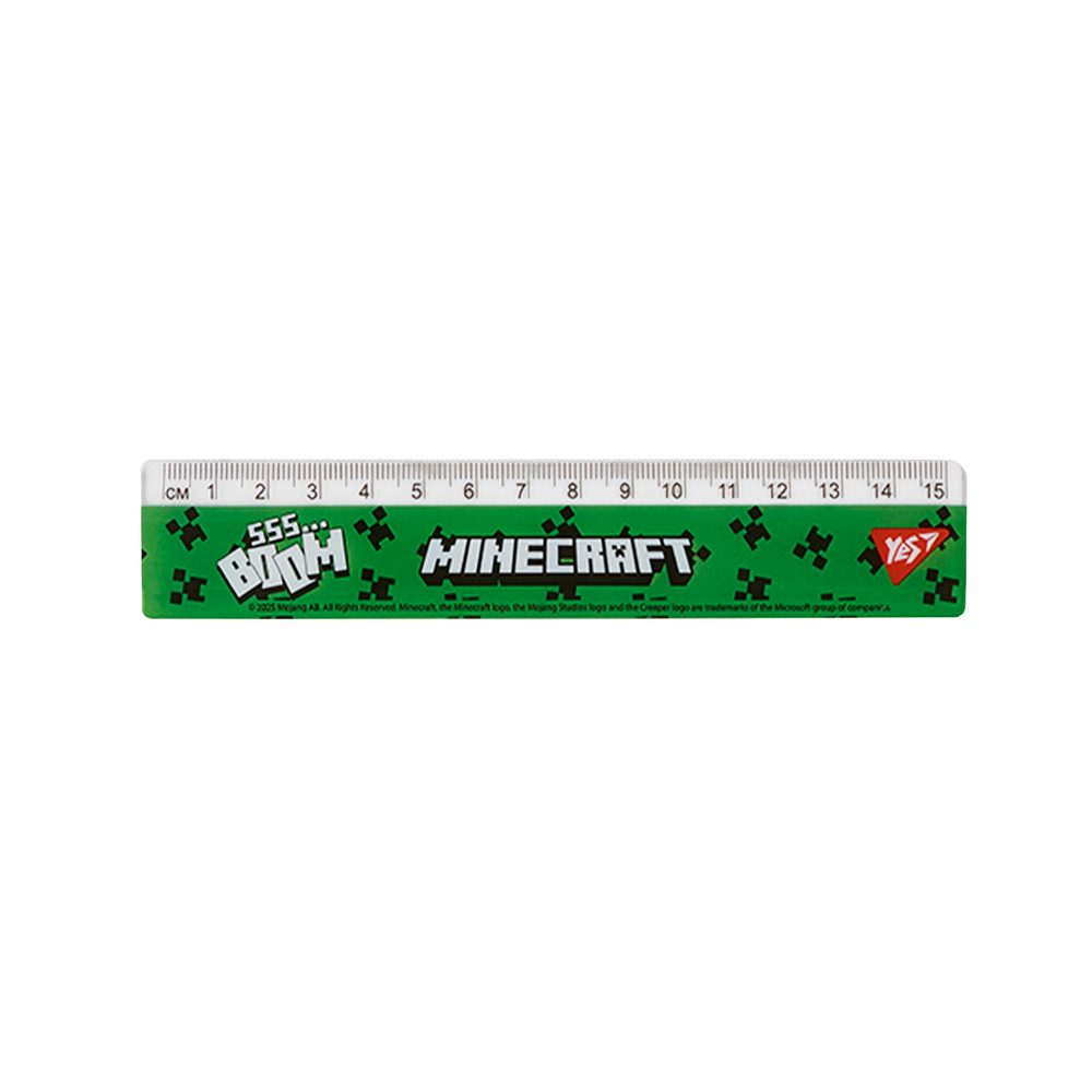 Лінійка Yes 15 см Minecraft 370680. Фото 2
