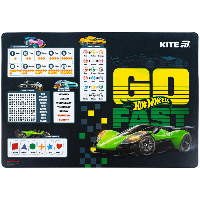 Підкладка настільна Kite Hot Wheels HW25-207-1
