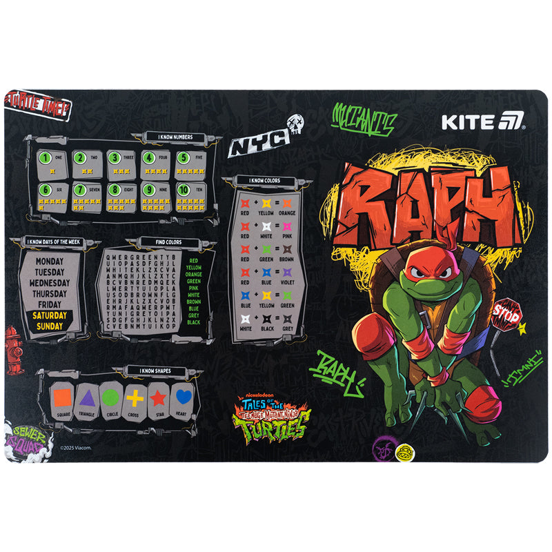 Підкладка настільна Kite Ninja Turtles NT25-207