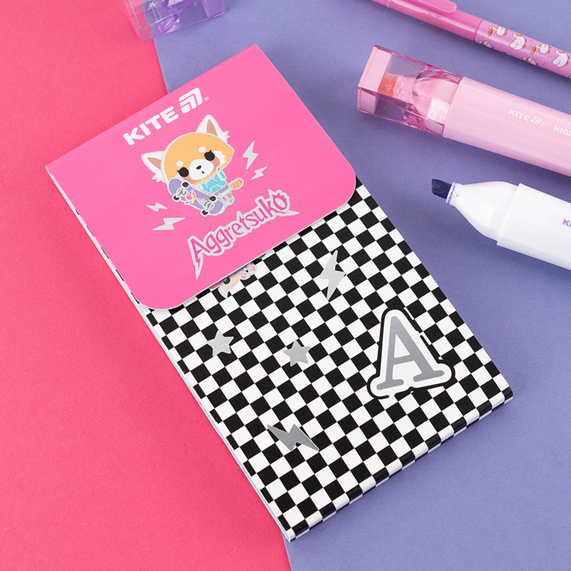 Блокнот на магніті Kite Aggretsuko AR24-092, 60 аркушів, клітинка. Фото 5