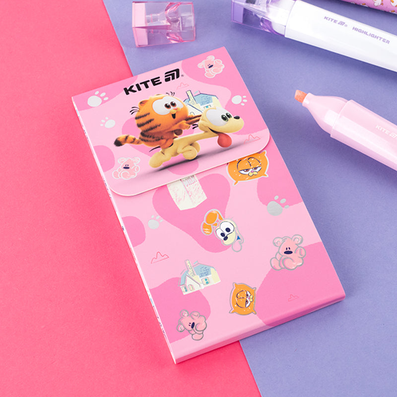 Блокнот на магніті Kite Garfield GF24-092, 60 аркушів, клітинка. Фото 5