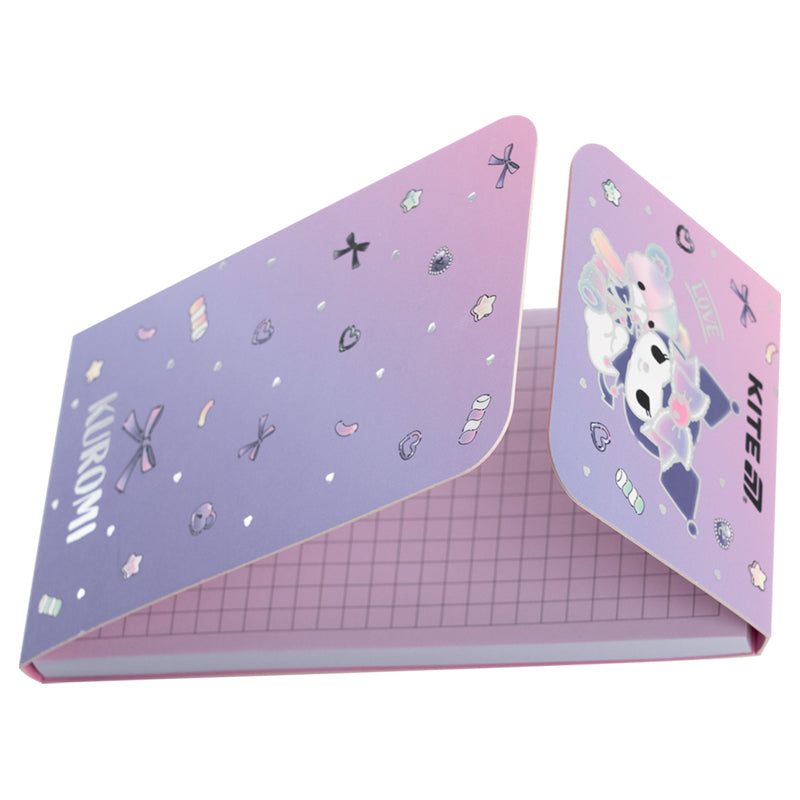 Блокнот на магніті Kite Kuromi HK24-092-2, 60 аркушів, клітинка. Фото 2