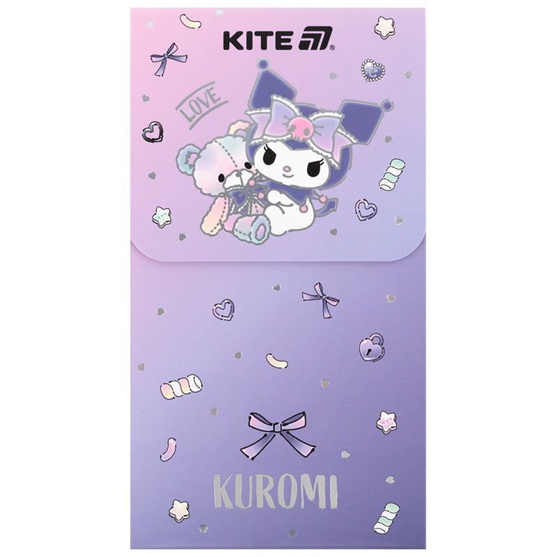 Блокнот на магніті Kite Kuromi HK24-092-2, 60 аркушів, клітинка