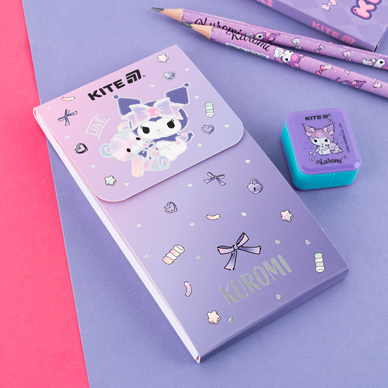 Блокнот на магніті Kite Kuromi HK24-092-2, 60 аркушів, клітинка. Фото 5