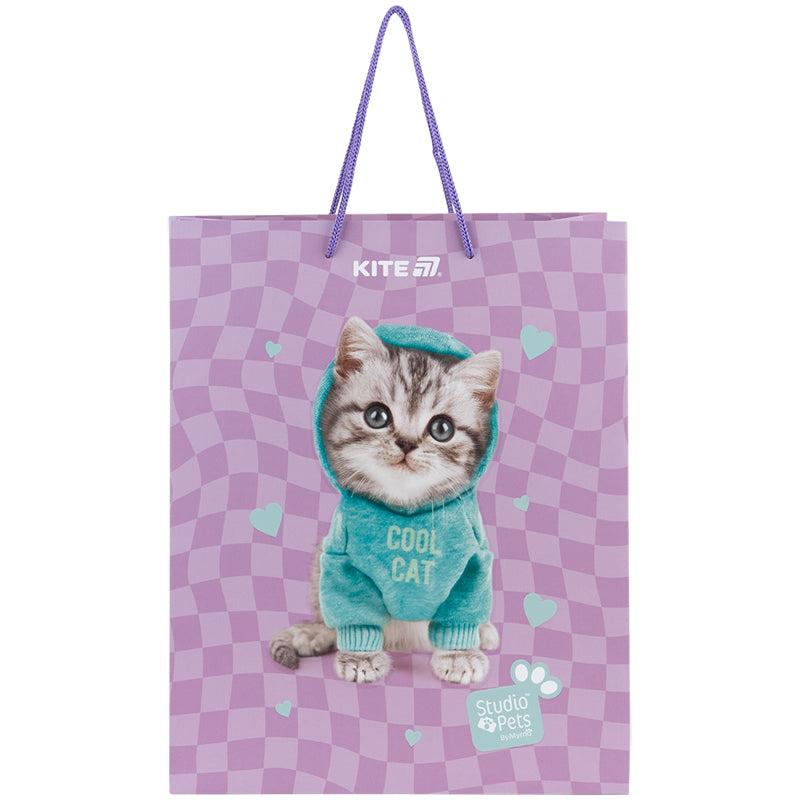 Пакет паперовий подарунковий Kite Studio Pets SP25-266, 26х32см. Фото 2