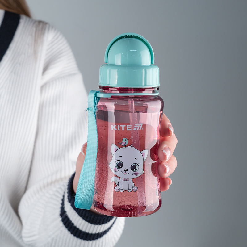 Пляшечка для води Kite Kitty K25-399-2, 350 мл, рожева. Фото 4