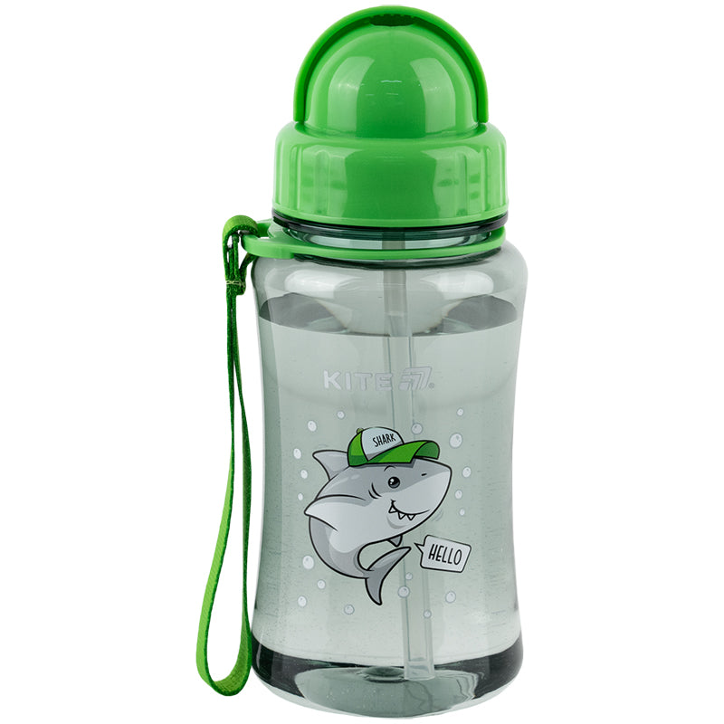 Пляшечка для води Kite Shark K25-399-1, 350 мл, сіра
