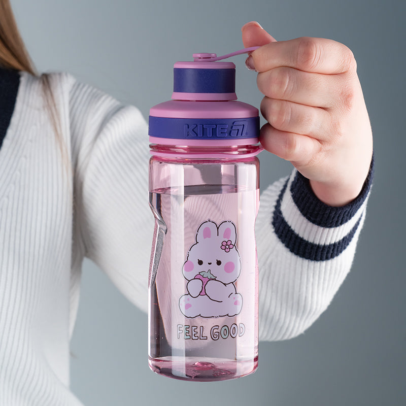 Пляшечка для води Kite Feel Good K25-397-2, 500 мл, лілова. Фото 6