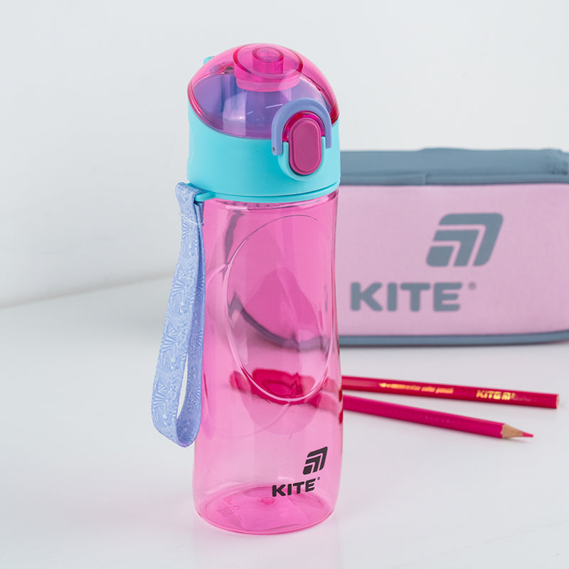 Пляшечка для води Kite K25-400-1, 530 мл, рожева. Фото 3