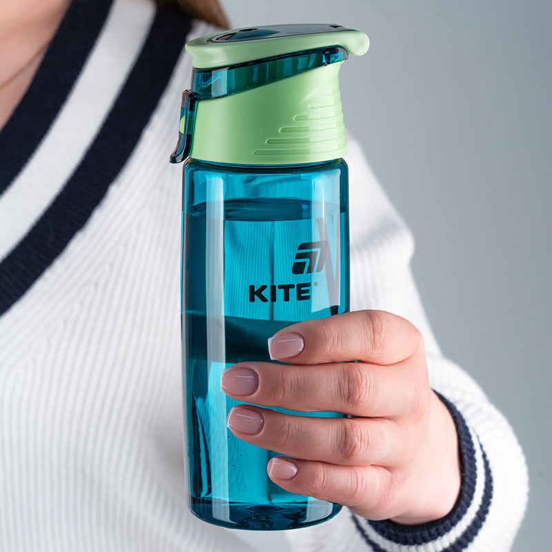 Пляшечка для води Kite K25-401-2, 550 мл, смарагдова. Фото 5