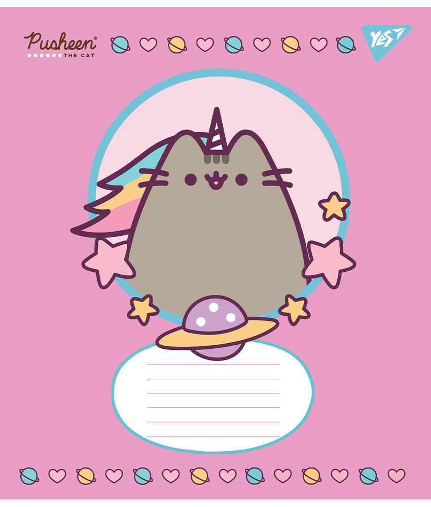 Зошит шкільний Yes Pusheen 12 аркушів клітинка 766923. Фото 3