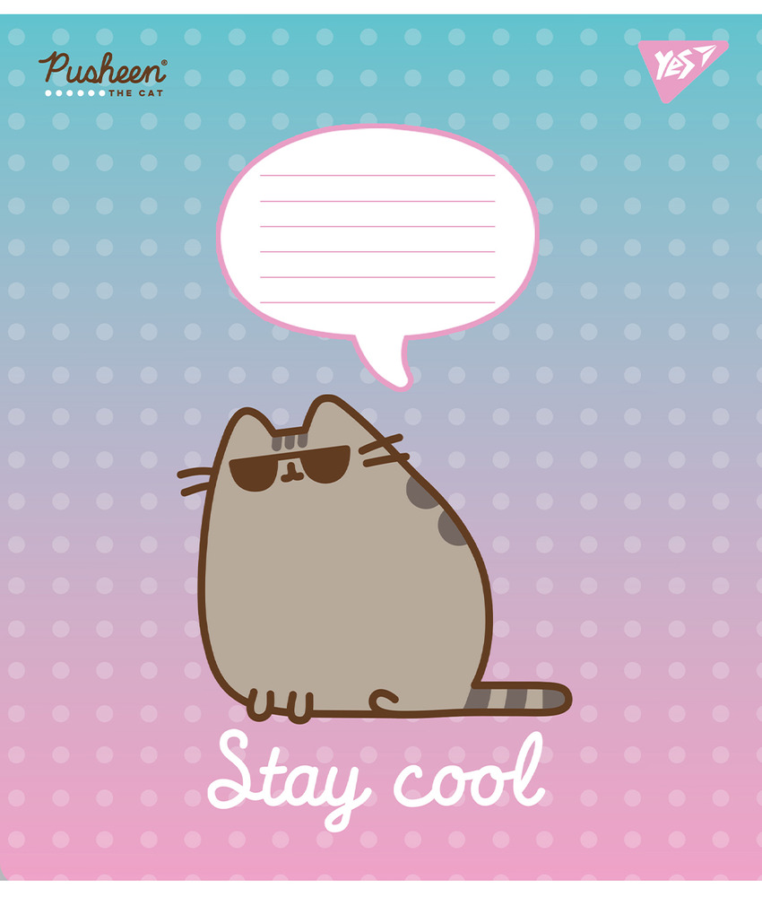 Зошит шкільний Yes Pusheen 12 аркушів коса лінія 766937. Фото 2