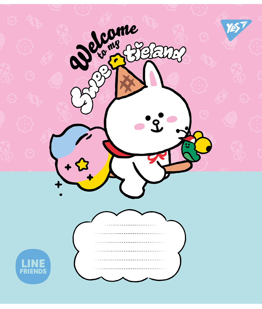 Зошит шкільний Yes Line Friends. Sweetieland А5 12 аркушів лінія 766949. Фото 2