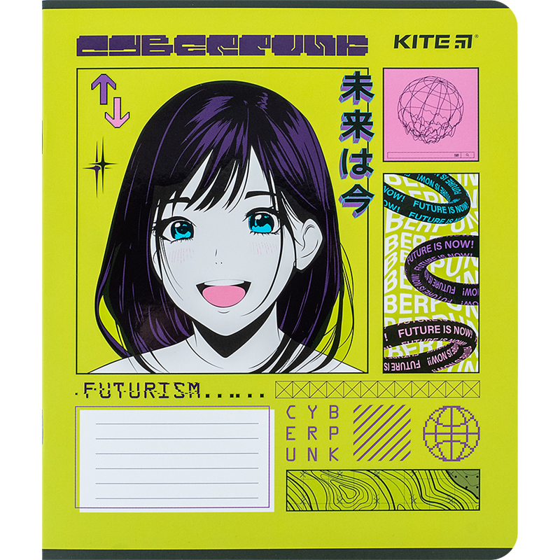 Зошит шкільний Kite Anime 12 аркушів, клітинка K24-232-1. Фото 8