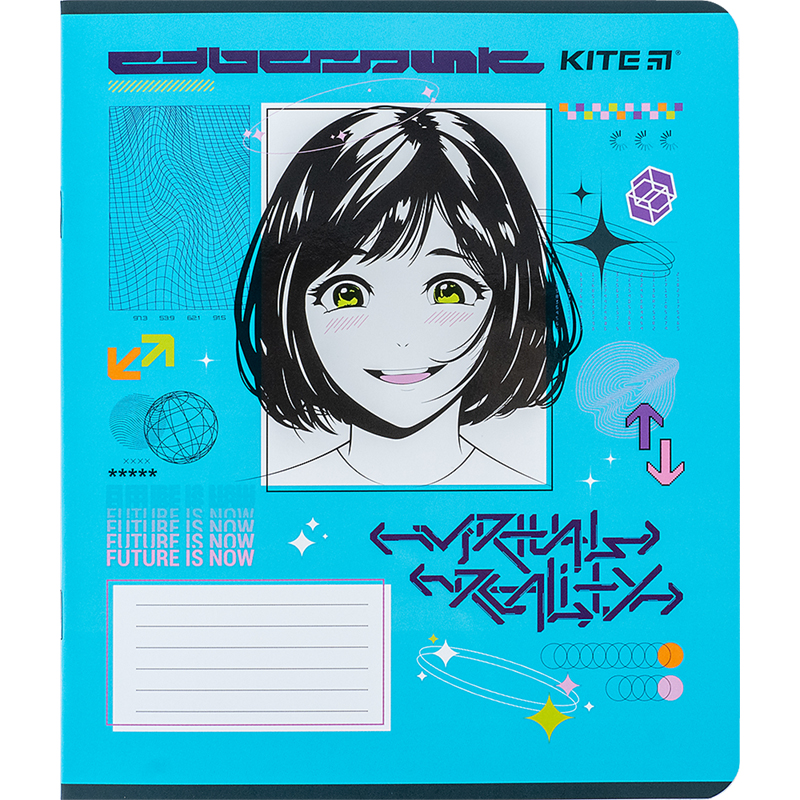 Зошит шкільний Kite Anime 12 аркушів, клітинка K24-232-1. Фото 10