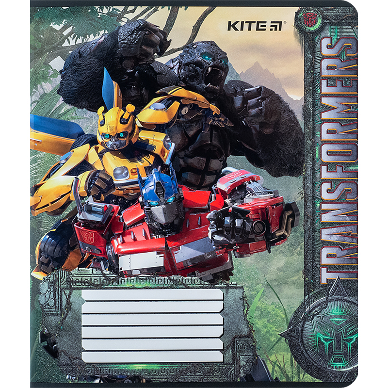 Зошит шкільний Kite Transformers 12 аркушів, клітинка TF24-232. Фото 6