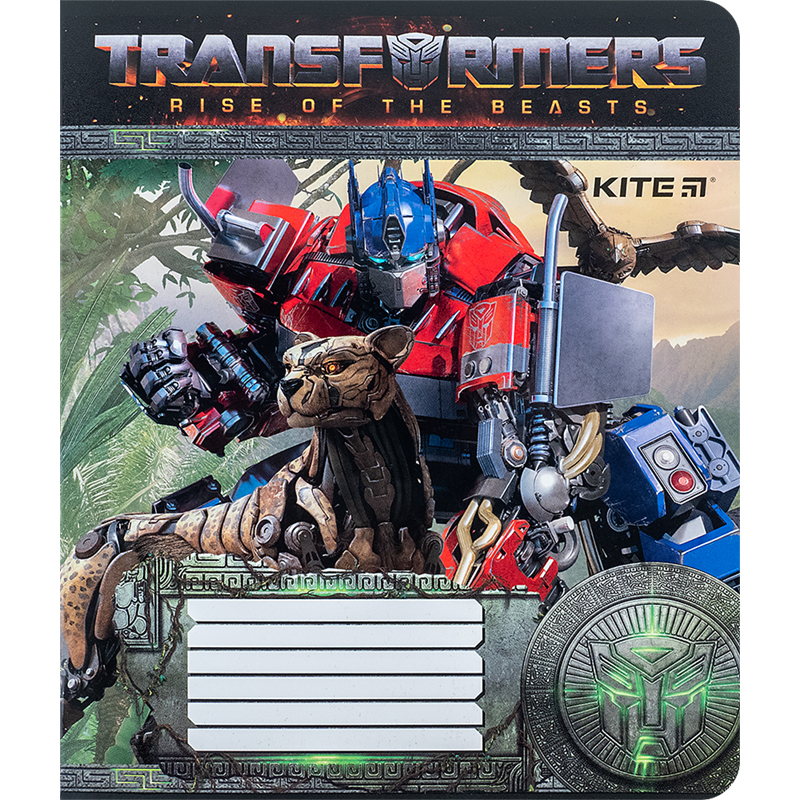 Зошит шкільний Kite Transformers 12 аркушів, клітинка TF24-232. Фото 10
