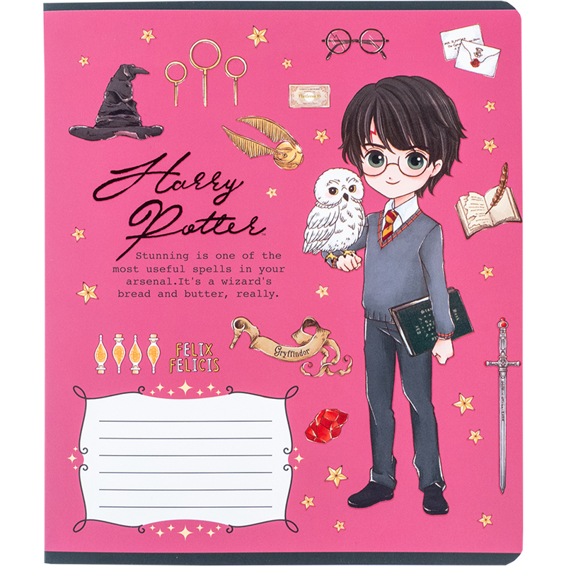 Зошит шкільний Kite Harry Potter 12 аркушів, клітинка HP24-232. Фото 3