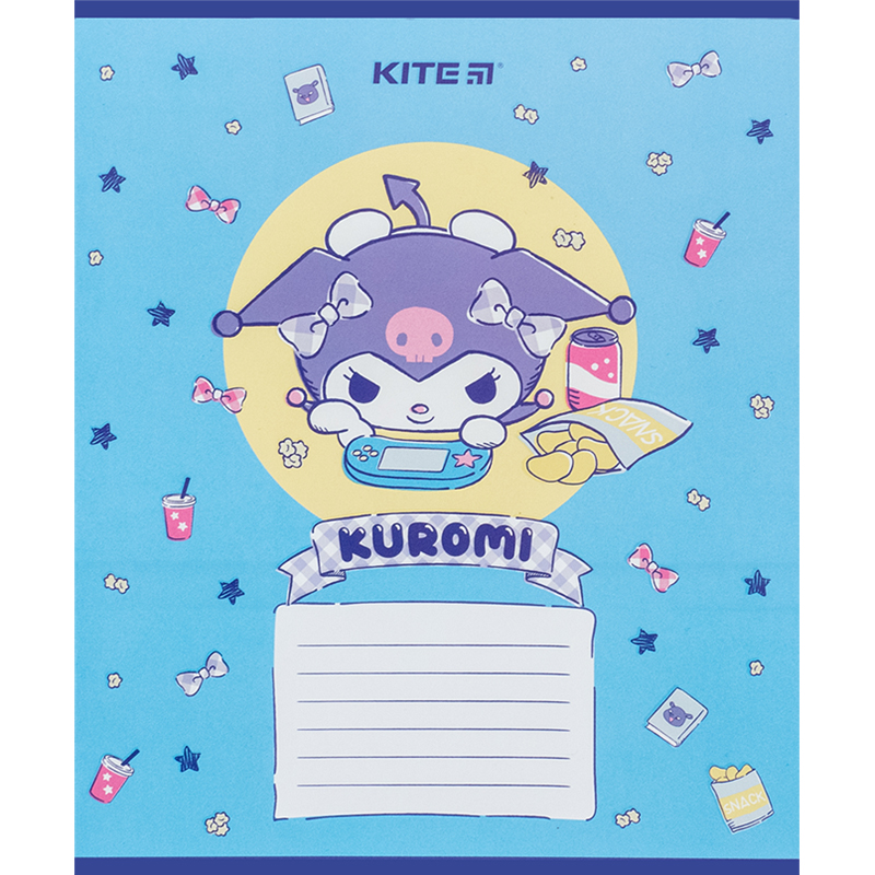 Зошит шкільний Kite Kuromi 12 аркушів, коса лінія HK24-235-2. Фото 8