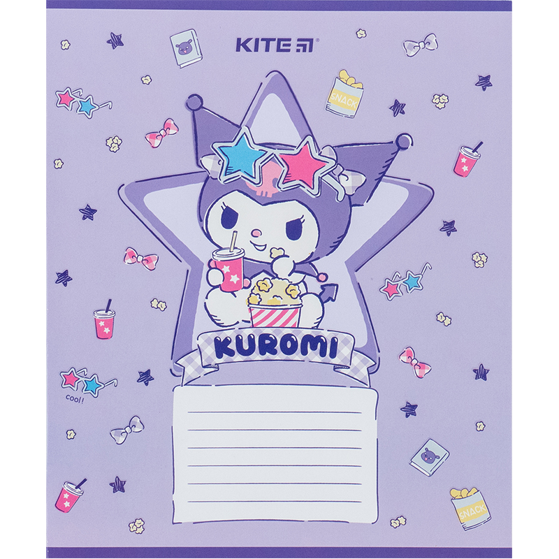 Зошит шкільний Kite Kuromi 12 аркушів, коса лінія HK24-235-2. Фото 10