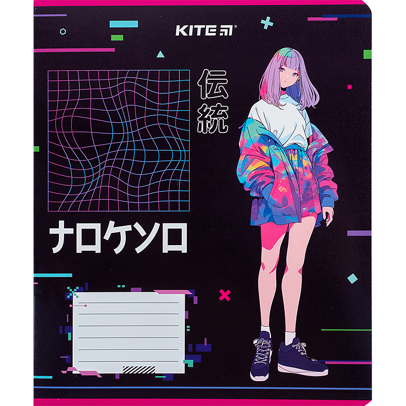 Зошит шкільний Kite Anime 12 аркушів, лінія K24-234-1. Фото 10
