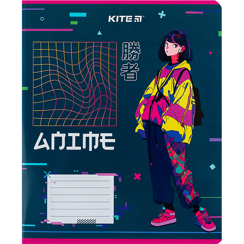 Зошит шкільний Kite Anime 12 аркушів, лінія K24-234-1. Фото 12