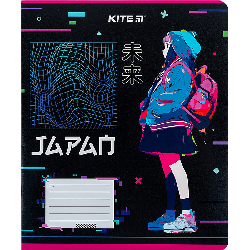 Зошит шкільний Kite Anime 12 аркушів, лінія K24-234-1. Фото 6