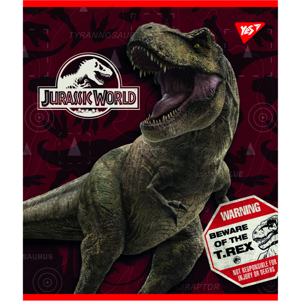 Зошит шкільний Yes Jurassic world 12 аркушів коса лінія 766799. Фото 5