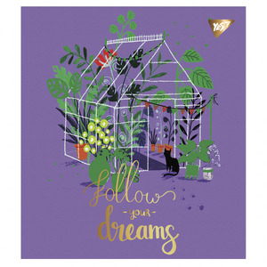 Зошит YES Follow your dreams А5 48 аркушів клітинка. Фото 4