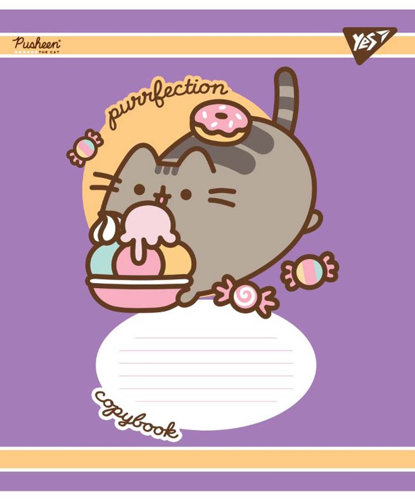 Зошит шкільний YES Pusheen 12 аркушів клітинка 766275. Фото 2
