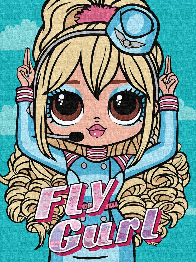 Ideyka Картина за номерами. L.O.L. Surprise! O.M.G. Fly Gurl 30х40 см