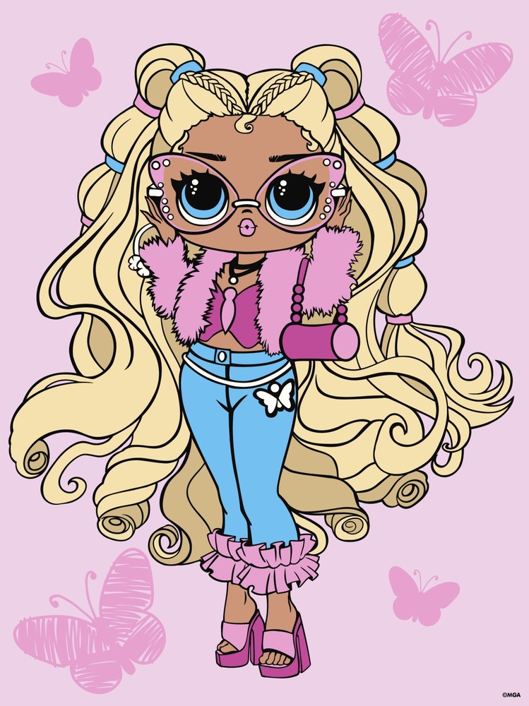 Ideyka Картина за номерами. L.O.L. Surprise! Tweens Olivia Flutter 30х40 см